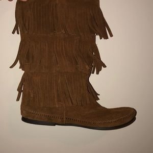 Minnetonka Fringe Boots